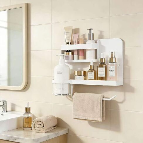 Floating Bedside Wall Organizer & Dorm Decor | Wall Mount Essential Wall Nightstand Bed Shelf for Remote Control Holder, Cool Teen Girls Trendy Stuff, Room Organization in Saudi Arabia