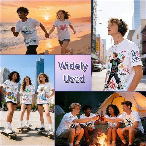 6 PCS Sublimation Blanks T Shirts Bulk Unisex White Polyester | Multiple Sizes Wholesale Customized Shirts For Heat Transfer Printing Crew Neck in Saudi Arabia