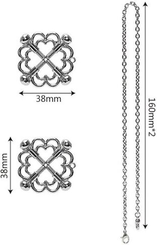 Clover Nipple Jewelry Non Piercing Four Leaf Body Chain for Women Adjustable Stainless Steel Nipple Clamps Fake Nipple Piercing Nipple Rings in Kuwait