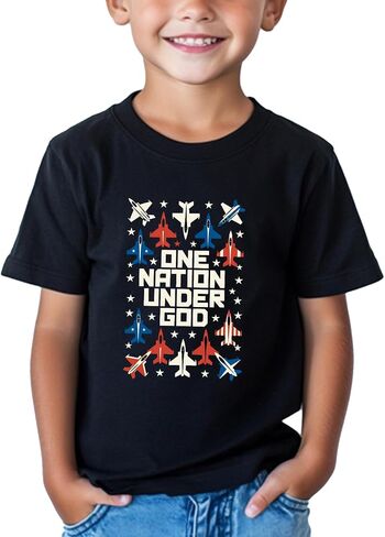Boys Memorial Day Shirt for Toddler Girls Kids 4th of July Patriotic Shirt American Flag T-Shirt Short Sleeve 2-8Y in Saudi Arabia