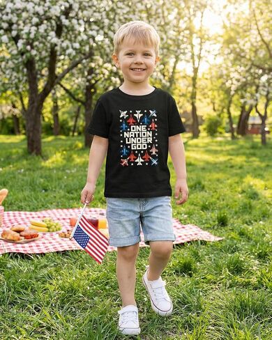 Boys Memorial Day Shirt for Toddler Girls Kids 4th of July Patriotic Shirt American Flag T-Shirt Short Sleeve 2-8Y in Saudi Arabia