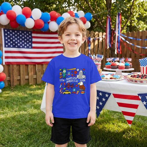 Girls & Boys Heart T-Shirts Love Cute Graphic Short Sleeve Tops for Kids 3-12 Years in Kuwait