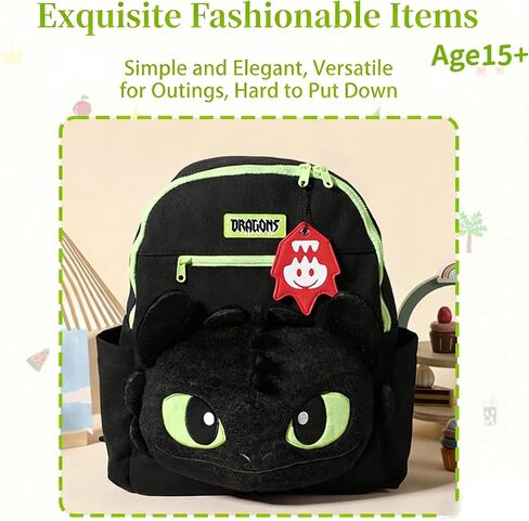MINISO How to Train Your Dragon Toothless Cool Theme Backpack, Ideal for Travel, Perfect for Collection & Gifting (L) in Kuwait