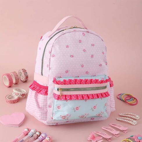 DYSHAYEN Toddler Backpack for Girls 2-4, Cute Preschool Kindergarten Backpack, Little Girls Bookbag with Ruffle in Saudi Arabia