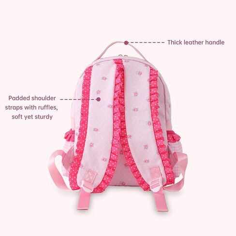 DYSHAYEN Toddler Backpack for Girls 2-4, Cute Preschool Kindergarten Backpack, Little Girls Bookbag with Ruffle in Saudi Arabia