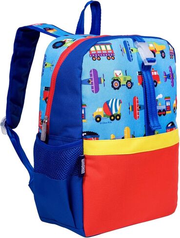 حقيبة ظهر Wildkin Kids للأولاد والبنات، حقيبة كتب خفيفة الوزن مقاس 15 بوصة مع أشرطة مبطنة - مثالية لمرحلة ما قبل المدرسة ورياض الأطفال والمدرسة، للأعمار من 3 إلى 10 سنوات - برتقالي لامع in Kuwait