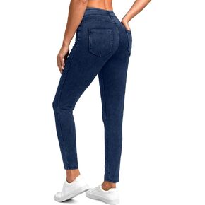Rammus Jeggings Pull on Stretchy Jeans for Women High Waisted Skinny Jean Leggings Tummy Control Denim Pants with Pockets in Saudi Arabia