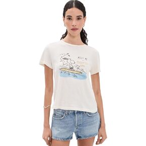 RE/DONE Women's Classic Tee Snoopy Hang Ten in Kuwait