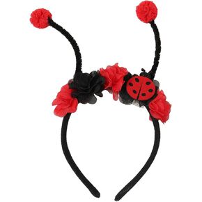 Floral Antenna Headband Bumble Bee & Ladybug for Women Yellow & Red Insect Hair Accessories in Saudi Arabia