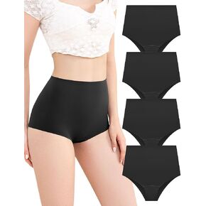 High Waist Full Coverage Underwear Womens Stretchy Briefs Cotton Stitched Gusset Underpants Ladies Soft Panties in Saudi Arabia