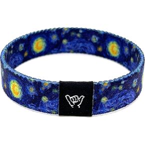 Hang Loose Bands - Southwestern Bracelet for Men, Women & Teens - Comfy Tribal Print and Boho - Western Style Reversible Wristband - Moonlight Dreams | Extra Small: 5.5" length (for petites & kids) in Saudi Arabia