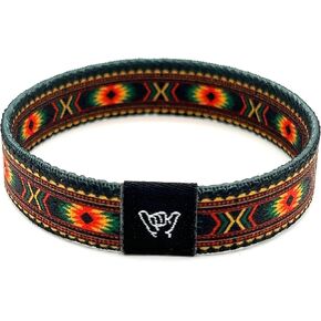 Hang Loose Bands - Southwestern Bracelet for Men, Women & Teens - Comfy Tribal Print and Boho - Western Style Reversible Wristband - Rising Sun| Extra Small: 5.5" length (for petites & kids) in Saudi Arabia