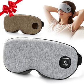 Akakios Heated Eye Mask for Dry Eyes, Cordless Eye Heating Pad with 3 Temperature Modes, Improved Sleep, Eye Warmer Compress for Travel with Replaceable Washable Cover (Gray) in Saudi Arabia