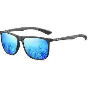 HAOLOTA Polarized Sunglasses for Men Ultralight Carbon Fiber Temple,Square Sunglasses UV400 Protection for Driving/Golf in Saudi Arabia