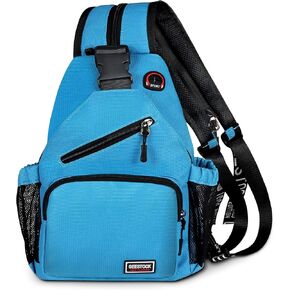 Crossbody Backpack Convertible Sling Bag for Women Men with Adjustable Strap Small Casual Daypack for Hiking Traveling (Large, 13-Inch, Black) in Saudi Arabia