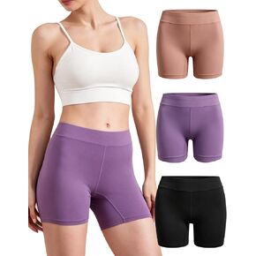 Womens Boyshort Underwear Viscose Made from Bamboo Boxer Briefs Panties Shorts Breathable Stretch 3-Pack in Saudi Arabia