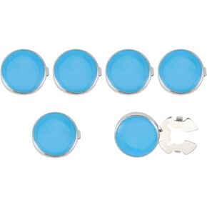 GLOBLELAND 6 Pcs Brass Enamel Men's Cufflinks Button Covers for Men Women in Saudi Arabia