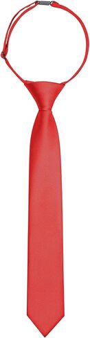 Boys Pre-Tied Necktie, Kids Solid Color Neck Ties for Age 8-12, Boys Black Ties for Graduation, Wedding, School in Saudi Arabia