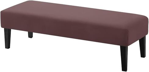 Beige Non-Slip Kitchen Seat Covers for Home Decorations Crease-Resistant Rectangular Bench Covers Slipcover with Elastic Bottom for Family Gathering Potluck in Kuwait