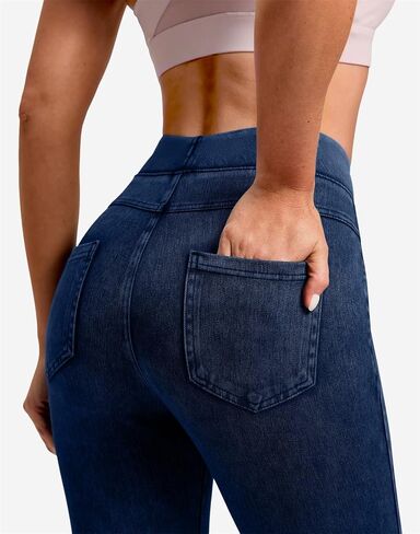 Rammus Jeggings Pull on Stretchy Jeans for Women High Waisted Skinny Jean Leggings Tummy Control Denim Pants with Pockets in Saudi Arabia