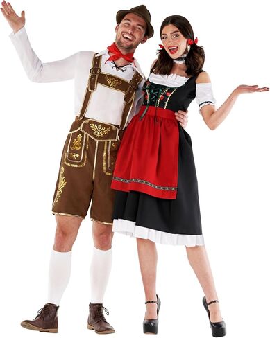 Morph Bavarian Lederhosen Men Costume, Oktoberfest Costumes Mens, Bavarian Costume Mens, Halloween Costumes for Men in Kuwait