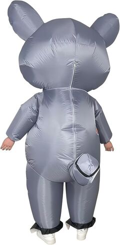 Inflatable Raccoon Costume Adult Blow up Gray Raccoon Funny Party Suit in Saudi Arabia