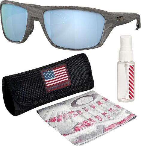 Oakley SPLIT SHOT WOODGRAIN COLLECTION OO9416 Rectangle Shape Sunglasses With Official Eyewear Kit in Kuwait
