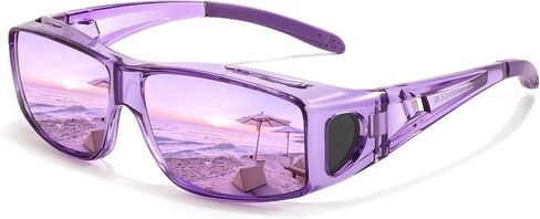 Myiaur Over Glasses Sunglasses for Men Women, Polarized Fit Over Sunglasses UV400 Protection, Anti Glare for Driving Outdoors in Saudi Arabia