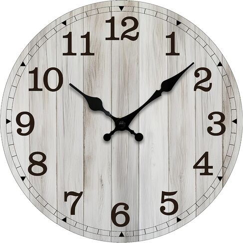 Wall Clock, Modern Wall Clocks Battery Operated, Silent Non Ticking Clock Decorative for Living Room, Office, Home, School 12 Inch (Grey) in Saudi Arabia