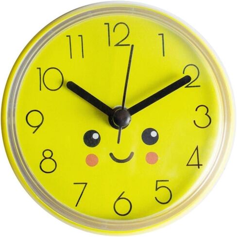 Waterproof Kitchen Mini Sucker Battery Powered Clock Art Minimalist Wall Watch Wall Clock Shower Clocks Home Decor(6) in Kuwait