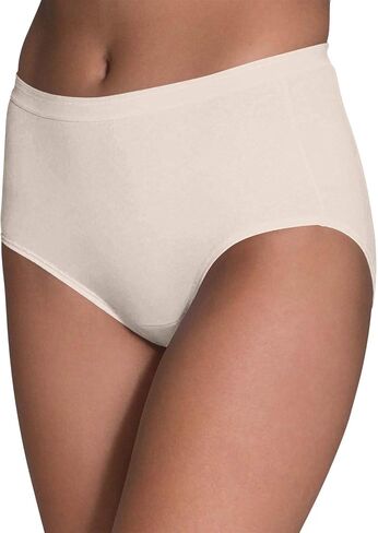 Fruit of the Loom Women's Cotton Brief Panty Assorted - 6 Pack, 6DBRIA1, Assorted, 7 in Kuwait