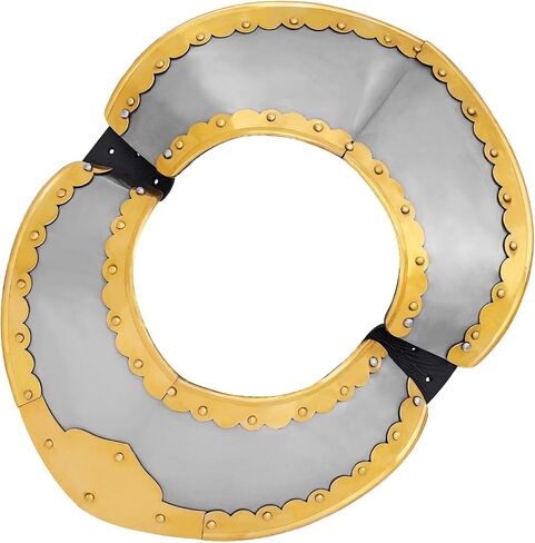 Lord of Battles Medieval Collar Gorget - Steel Knight Neck Armor for Cosplay, LARP, Reenactment & Costume in Kuwait