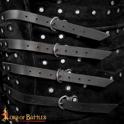 Lord of Battles Medieval Brigandine Genuine Leather Armor 14th Century Kusnacht Brigandine Ideal for Roleplaying, Cosplay in Kuwait