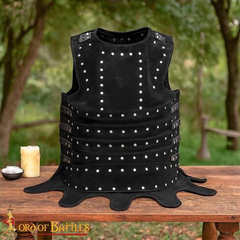 Lord of Battles Medieval Brigandine Genuine Leather Armor 14th Century Kusnacht Brigandine Ideal for Roleplaying, Cosplay in Kuwait