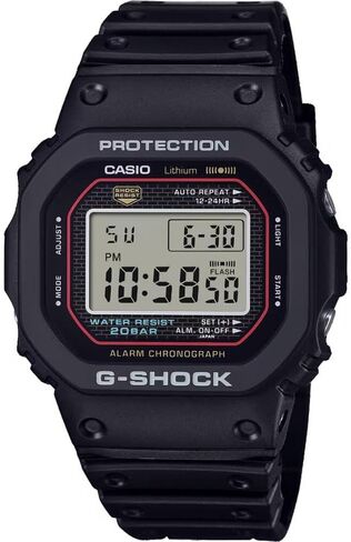 Casio DW-5000R-1AER Unisex Analogue Quartz Watch with Strap, Black, Modern in Kuwait