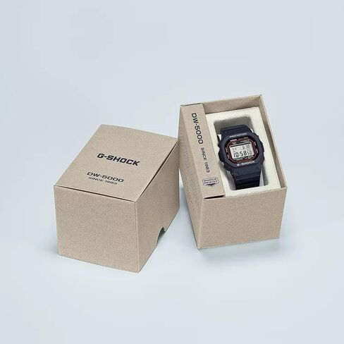 Casio DW-5000R-1AER Unisex Analogue Quartz Watch with Strap, Black, Modern in Kuwait