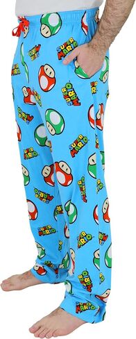 Nintendo Super Mario Pajama Pants for Men, Soft Cotton Super Mario Pajamas for Adults, Mens Lightweight Pajama Pants S-M-L-XL in Kuwait
