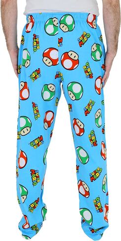 Nintendo Super Mario Pajama Pants for Men, Soft Cotton Super Mario Pajamas for Adults, Mens Lightweight Pajama Pants S-M-L-XL in Kuwait