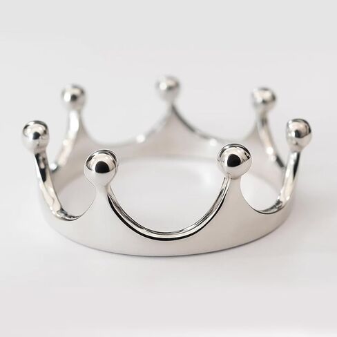 SOVATS 925 Sterling Silver Crown Ring for Women - Rhodium Plated Fashion Ring - Hypoallergenic Nickel-Free Jewelry - Delicate Royal Design - Available in Sizes 5-9 - Comes with Elegant Gift Box in Saudi Arabia