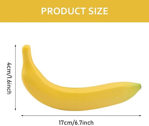Fake Fruit,Realistic Lifelike Artificial Banana Creative Photo Props Decorative Fake Model for Home Decor Wedding Showcase Teaching and Kitchen Display(Size:1 pc) in Saudi Arabia