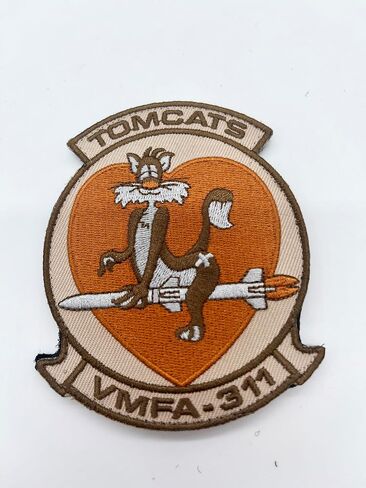 VMFA-311 Tomcats (أسمر) رقعة الصدر، خطاف وحلقة، 4 بوصات in Kuwait