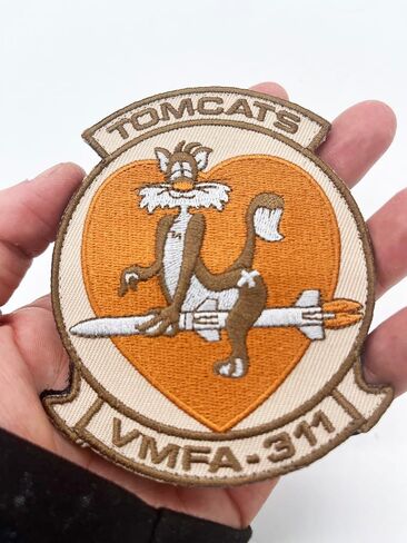 VMFA-311 Tomcats (أسمر) رقعة الصدر، خطاف وحلقة، 4 بوصات in Kuwait
