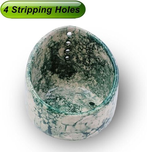 Pottery Herb Stripper Bowl Multi Size Holes Ceramic Stripping Tool Decorative Leaf Cilantro Parsley Basil Veggies Durable Kitchen Gadget in Saudi Arabia