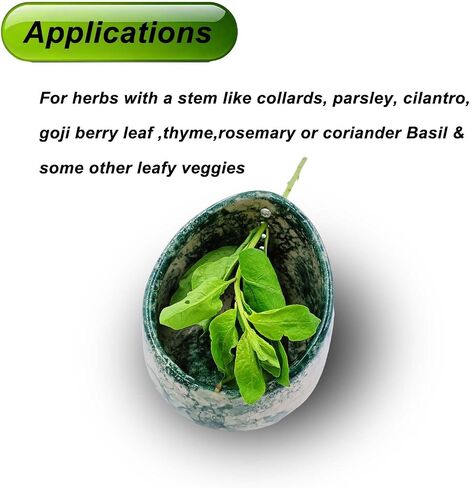 Pottery Herb Stripper Bowl Multi Size Holes Ceramic Stripping Tool Decorative Leaf Cilantro Parsley Basil Veggies Durable Kitchen Gadget in Saudi Arabia