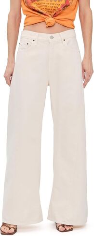 Mother Women's Petite Lil Lemon Twist Sneak Jeans in Kuwait