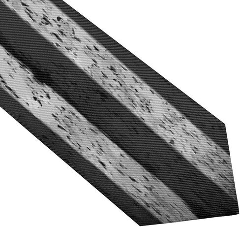 Mens Ties Adjustable Extra Long Tie Breathable and Skin-friendly Vintage Retro American Flag Black Printed Tie for Formal Occasion in Kuwait