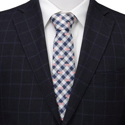 Cufflinks Inc. Batman Plaid Navy Men's Tie in Kuwait