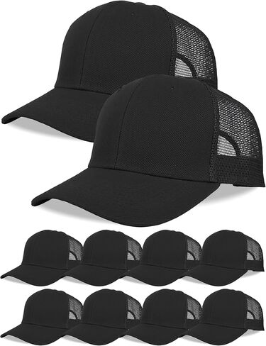 10 Pack Blank Mesh Trucker Hats Bulk Blank Baseball Cap Adjustable Snapback for Men Women in Saudi Arabia