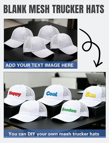 10 Pack Blank Mesh Trucker Hats Bulk Blank Baseball Cap Adjustable Snapback for Men Women in Saudi Arabia