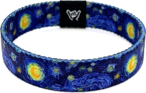 Hang Loose Bands - Southwestern Bracelet for Men, Women & Teens - Comfy Tribal Print and Boho - Western Style Reversible Wristband - Moonlight Dreams | Extra Small: 5.5" length (for petites & kids) in Saudi Arabia
